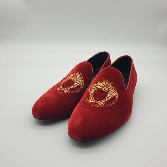 Versace Medusa Velvet Loafers Dsu6488 